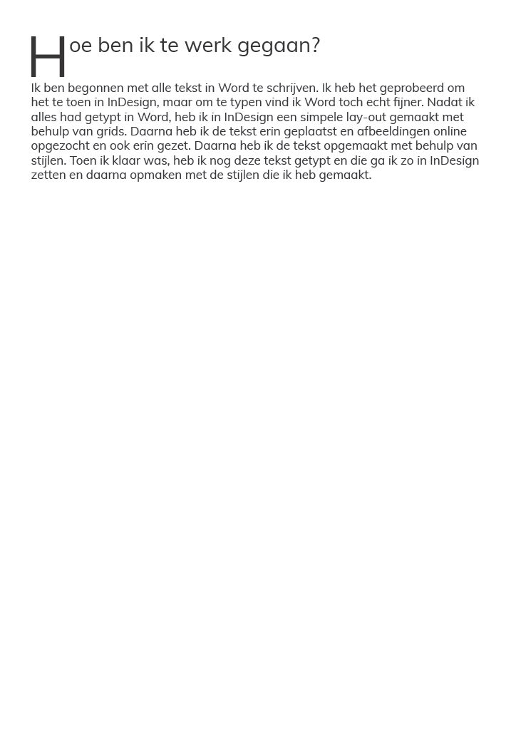 Vierde pagina van de eerste versie van het Excusieverslag